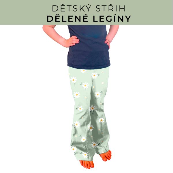 Dětský střih - Dělené legíny