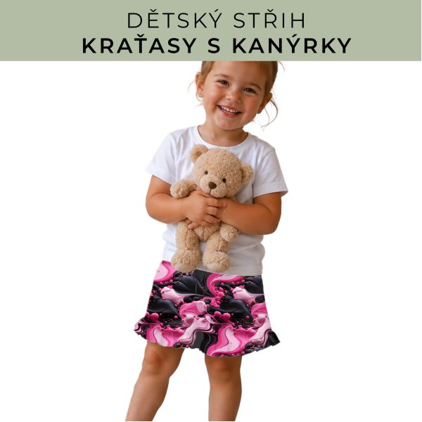 Dětský střih - Kraťásky s kanýrkem