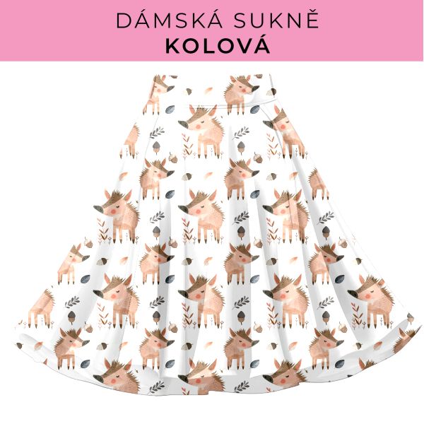 DÁMSKÝ střih - Kolová sukně