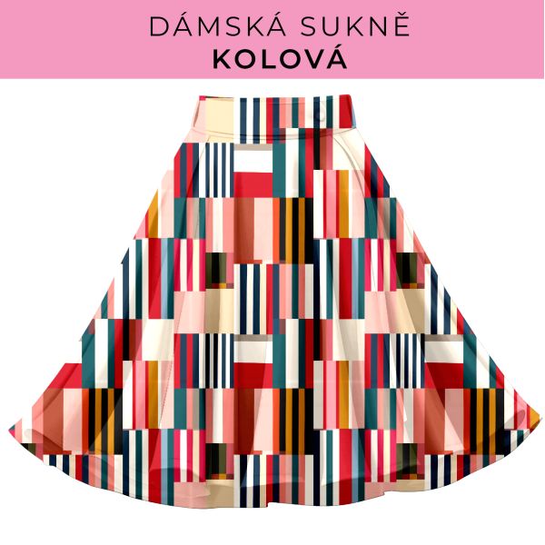 DÁMSKÝ střih - Kolová sukně