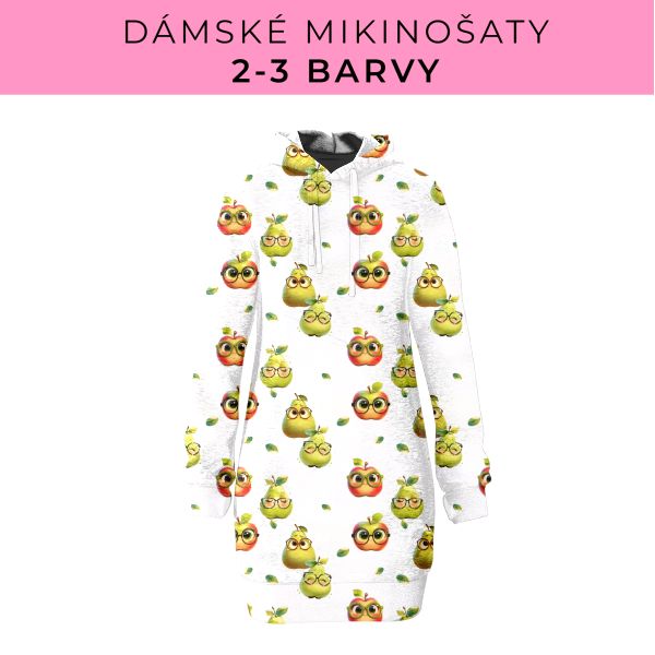 DÁMSKÝ střih - Mikinošaty 2-3 barvy