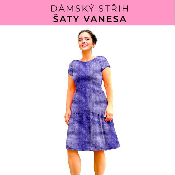 Dámský střih šaty Vanesa