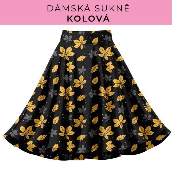DÁMSKÝ střih - Kolová sukně