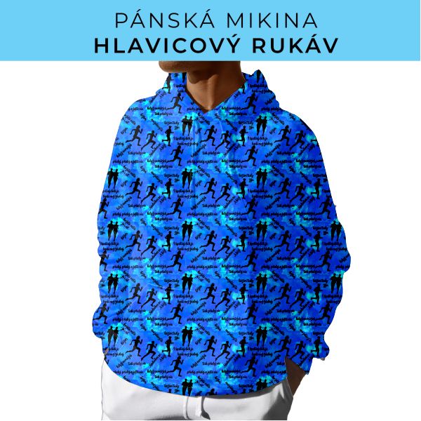 PÁNSKÝ střih - mikina s kapucí