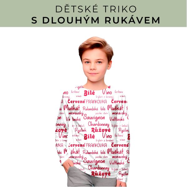 DĚTSKÝ střih - triko dlouhý rukáv