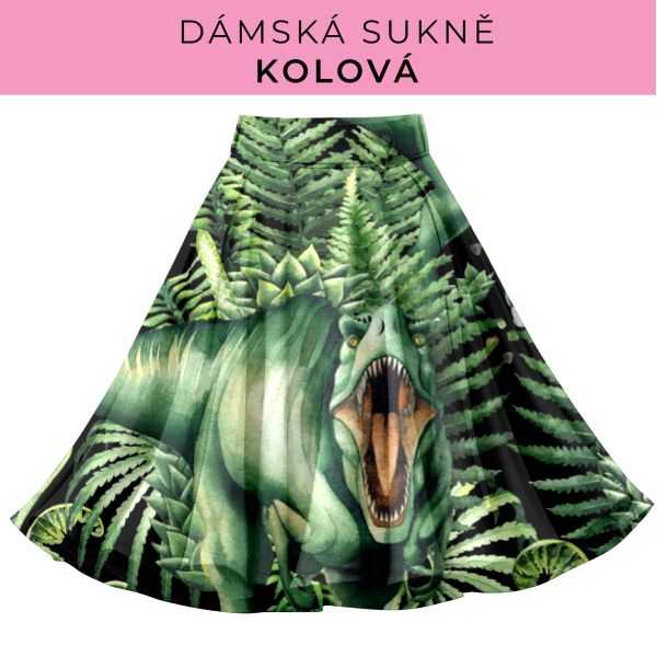 DÁMSKÝ střih - Kolová sukně