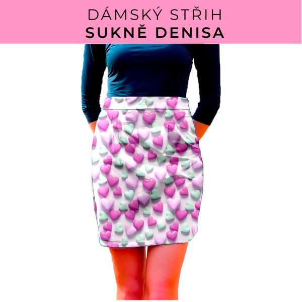 Dámský střih - Dámská sukně Denisa