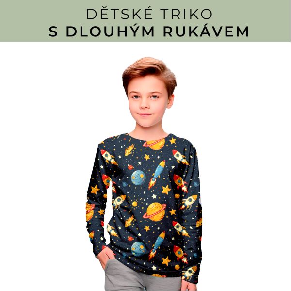 DĚTSKÝ střih - triko dlouhý rukáv