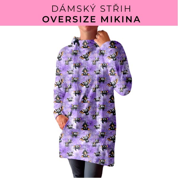 DÁMSKÝ střih - Oversize mikina