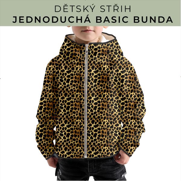 Dětský střih - jednoduchá dětská BASIC  bunda