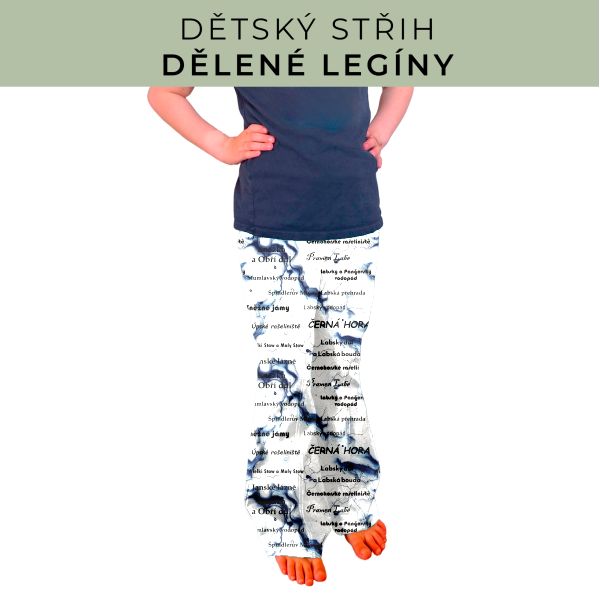 Dětský střih - Dělené legíny