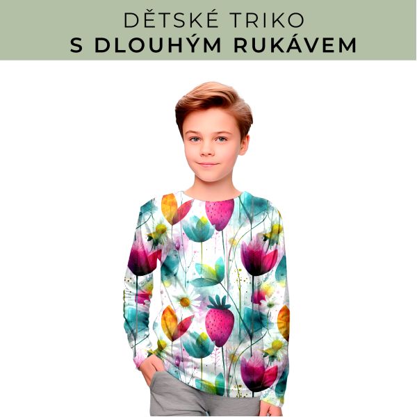 DĚTSKÝ střih - triko dlouhý rukáv
