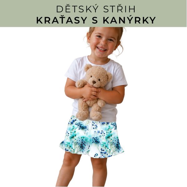 Dětský střih - Kraťásky s kanýrkem