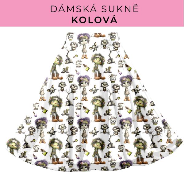 DÁMSKÝ střih - Kolová sukně