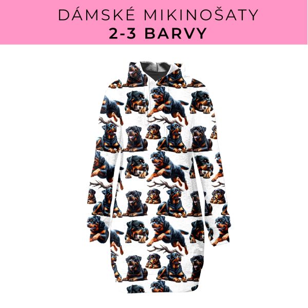 DÁMSKÝ střih - Mikinošaty 2-3 barvy