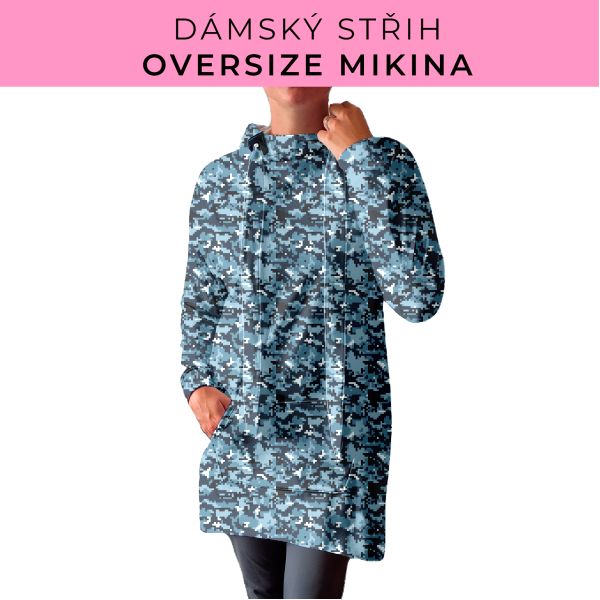 DÁMSKÝ střih - Oversize mikina