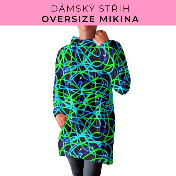 DÁMSKÝ střih - Oversize mikina