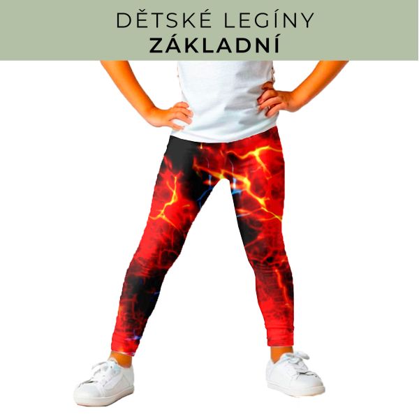 DĚTSKÝ střih - legíny základní