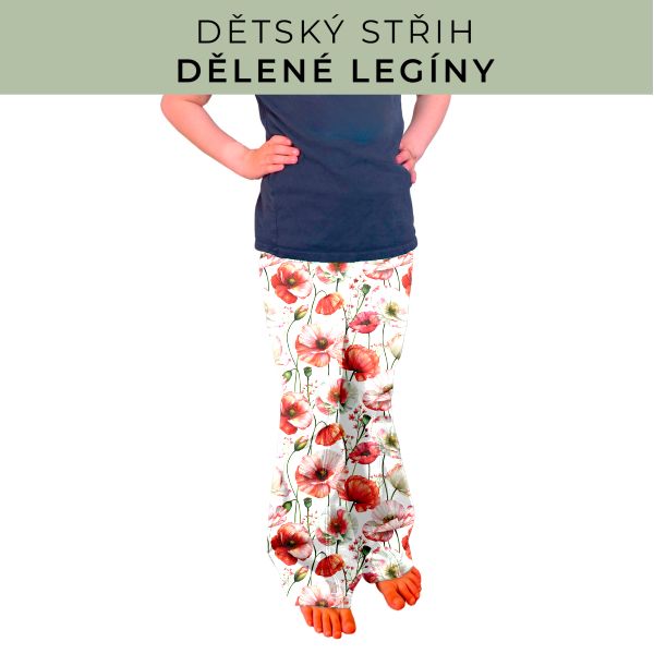 Dětský střih - Dělené legíny
