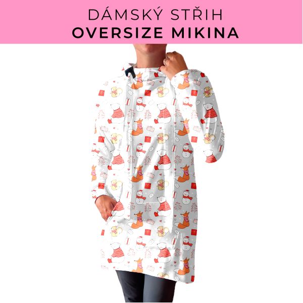 DÁMSKÝ střih - Oversize mikina