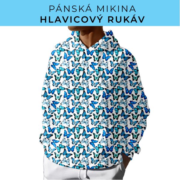 PÁNSKÝ střih - mikina s kapucí