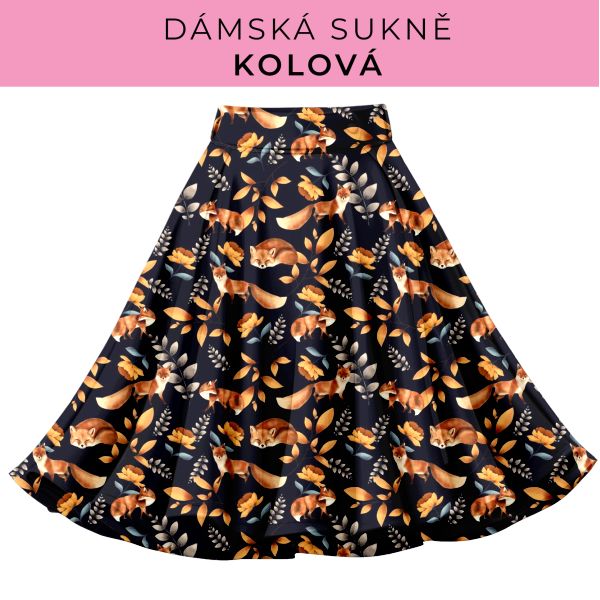 DÁMSKÝ střih - Kolová sukně