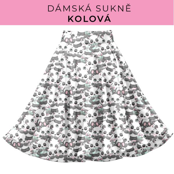 DÁMSKÝ střih - Kolová sukně