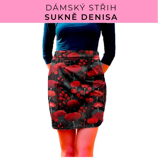 Dámský střih - Dámská sukně Denisa