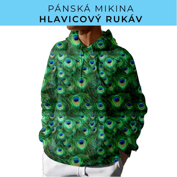 PÁNSKÝ střih - mikina s kapucí