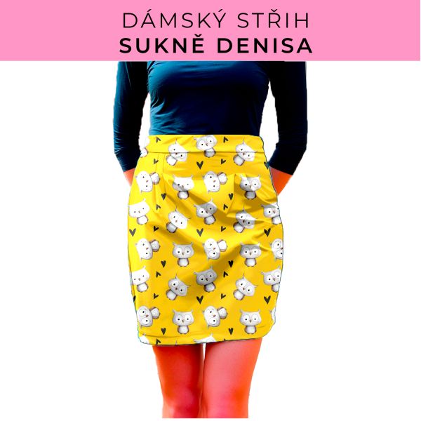 Dámský střih - Dámská sukně Denisa