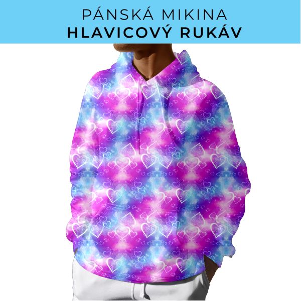PÁNSKÝ střih - mikina s kapucí