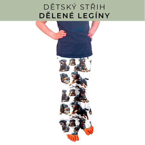 Dětský střih - Dělené legíny