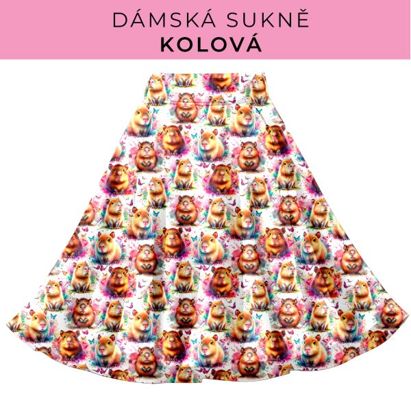 DÁMSKÝ střih - Kolová sukně