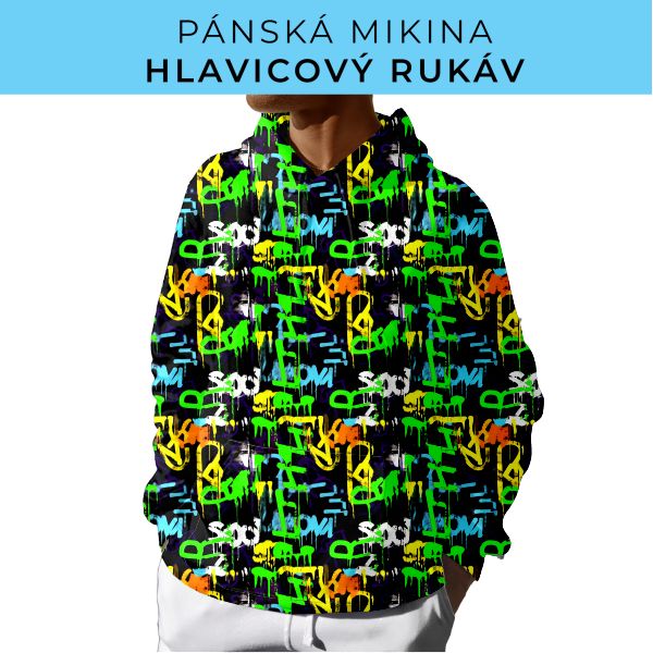 PÁNSKÝ střih - mikina s kapucí