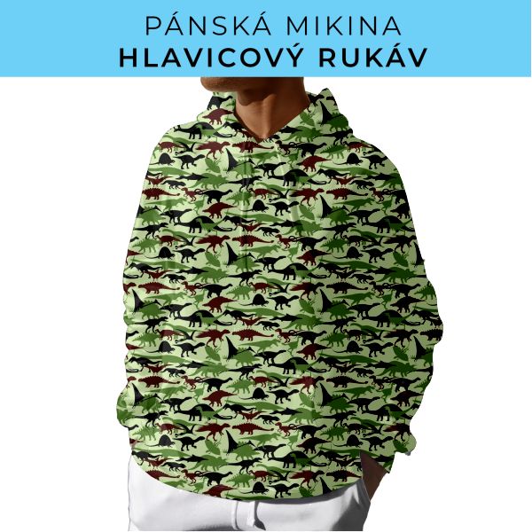 PÁNSKÝ střih - mikina s kapucí