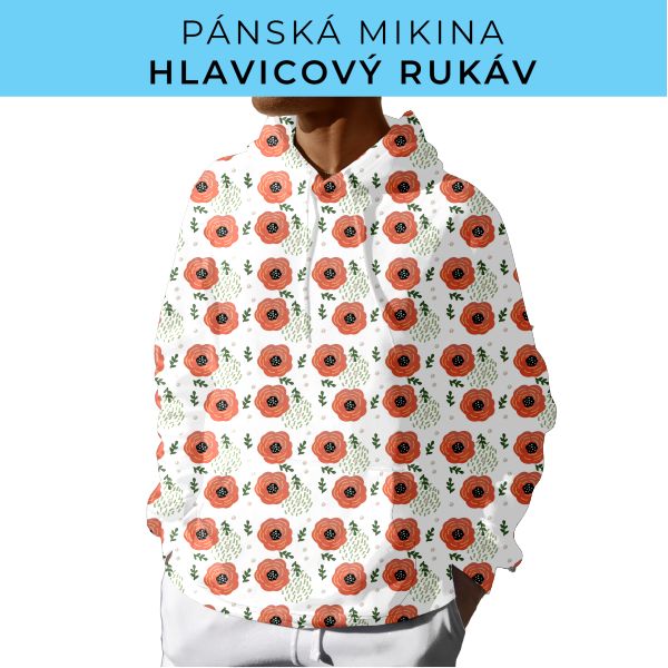 PÁNSKÝ střih - mikina s kapucí