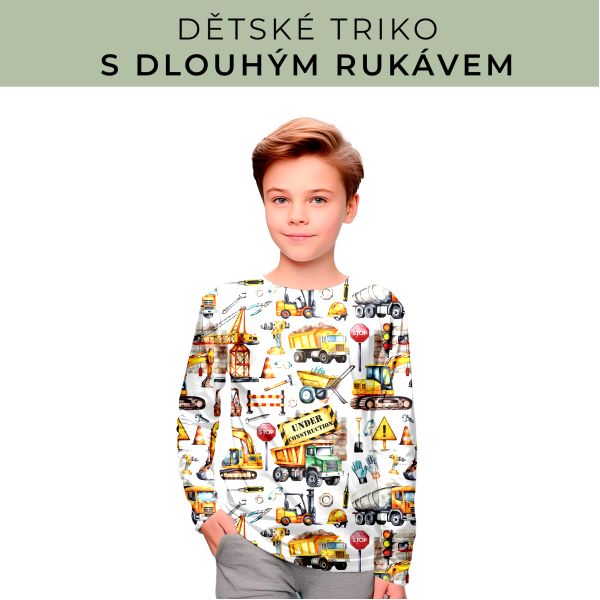 DĚTSKÝ střih - triko dlouhý rukáv