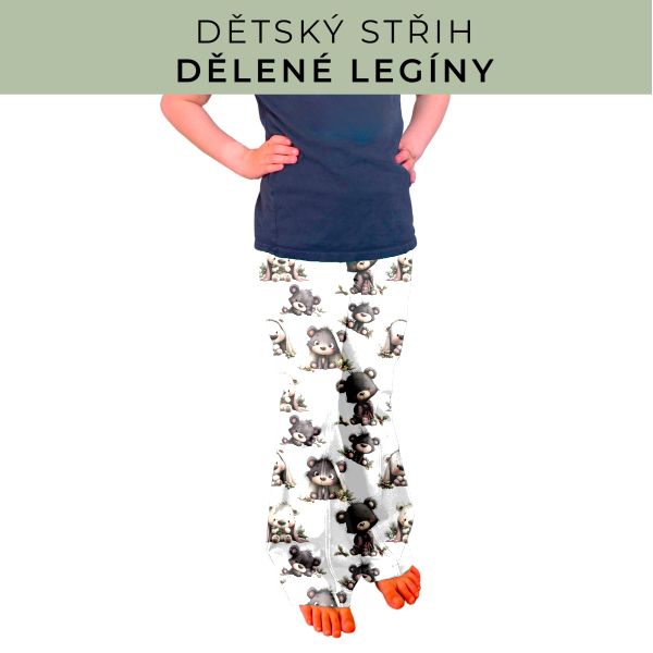 Dětský střih - Dělené legíny