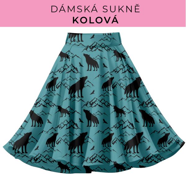 DÁMSKÝ střih - Kolová sukně