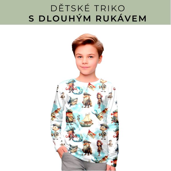 DĚTSKÝ střih - triko dlouhý rukáv