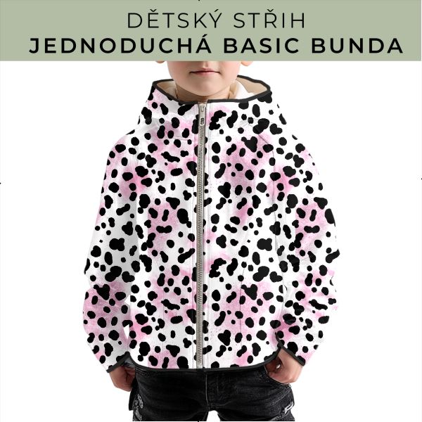 Dětský střih - jednoduchá dětská BASIC  bunda
