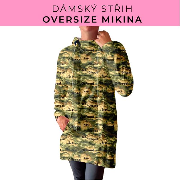 DÁMSKÝ střih - Oversize mikina