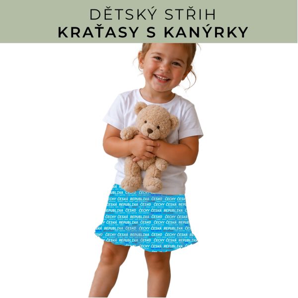 Dětský střih - Kraťásky s kanýrkem