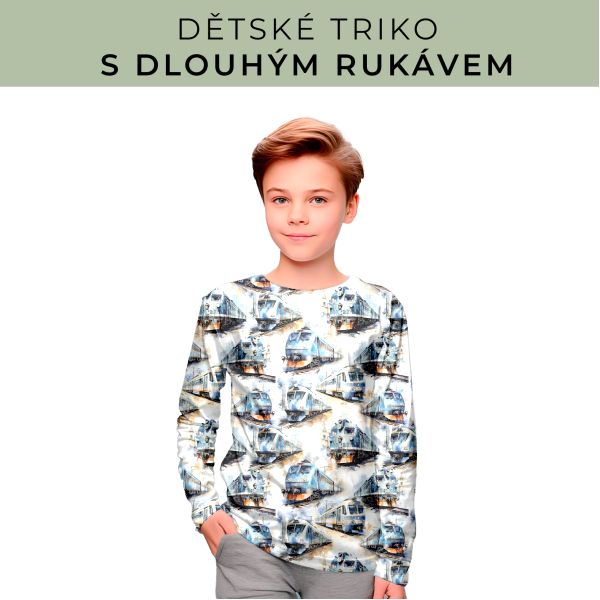 DĚTSKÝ střih - triko dlouhý rukáv