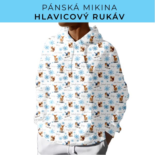 PÁNSKÝ střih - mikina s kapucí