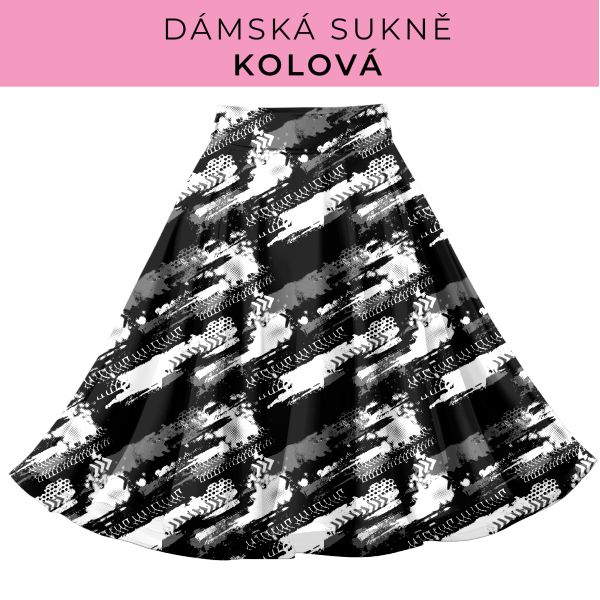 DÁMSKÝ střih - Kolová sukně