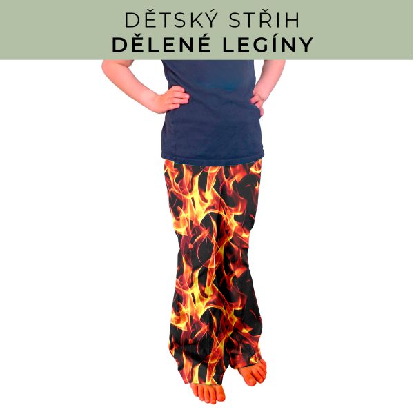 Dětský střih - Dělené legíny