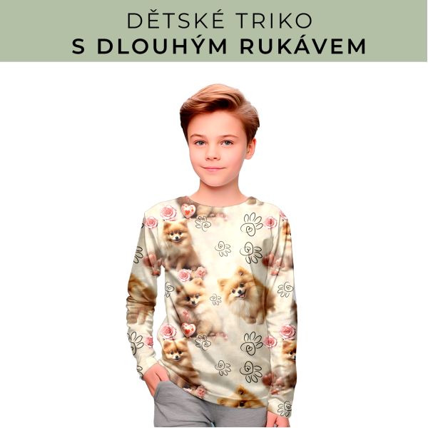 DĚTSKÝ střih - triko dlouhý rukáv
