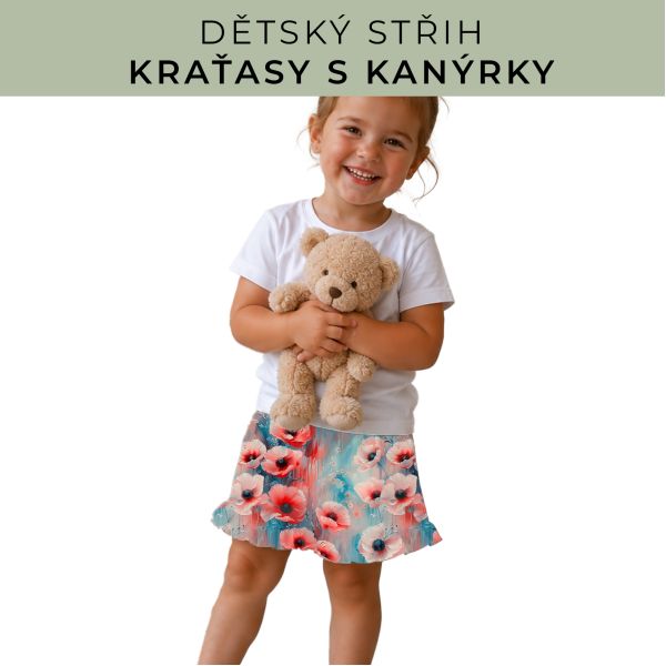 Dětský střih - Kraťásky s kanýrkem