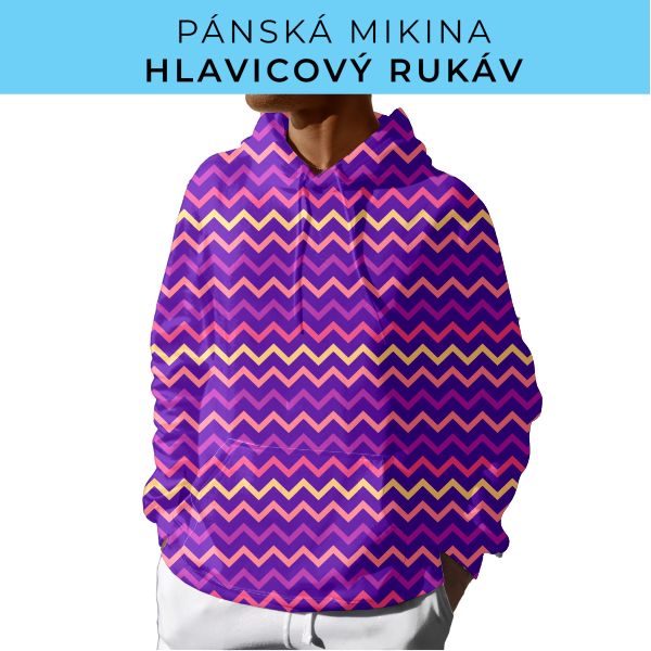 PÁNSKÝ střih - mikina s kapucí